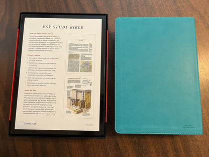 Personalized ESV Study Bible - Turquoise Trutone ** Custom Imprinted, ISBN 9781433581748