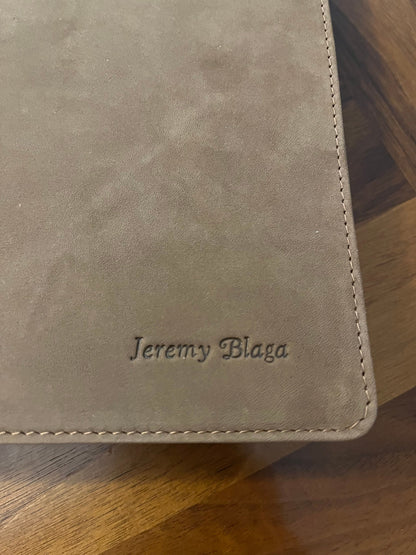 Personalized CSB Men of Character Bible Thumb Indexed, Brown Genuine Leather, Custom Imprinted, ISBN 9781087730226