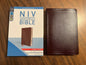 Personalized NIV Large Print Thinline Bible - Burgundy Bonded Leather ** Custom Imprinted - 11 pt font