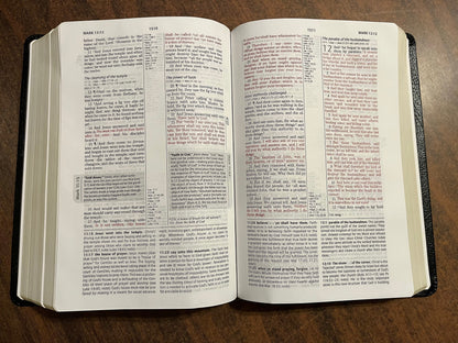 Personalized KJV Life In The Spirit Study Bible - Black Bonded Leather - Custom Imprinted with a name 9780310927587