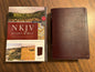 Personalized NKJV Study Bible - Burgundy Bonded Leather - Custom Imprinted with name