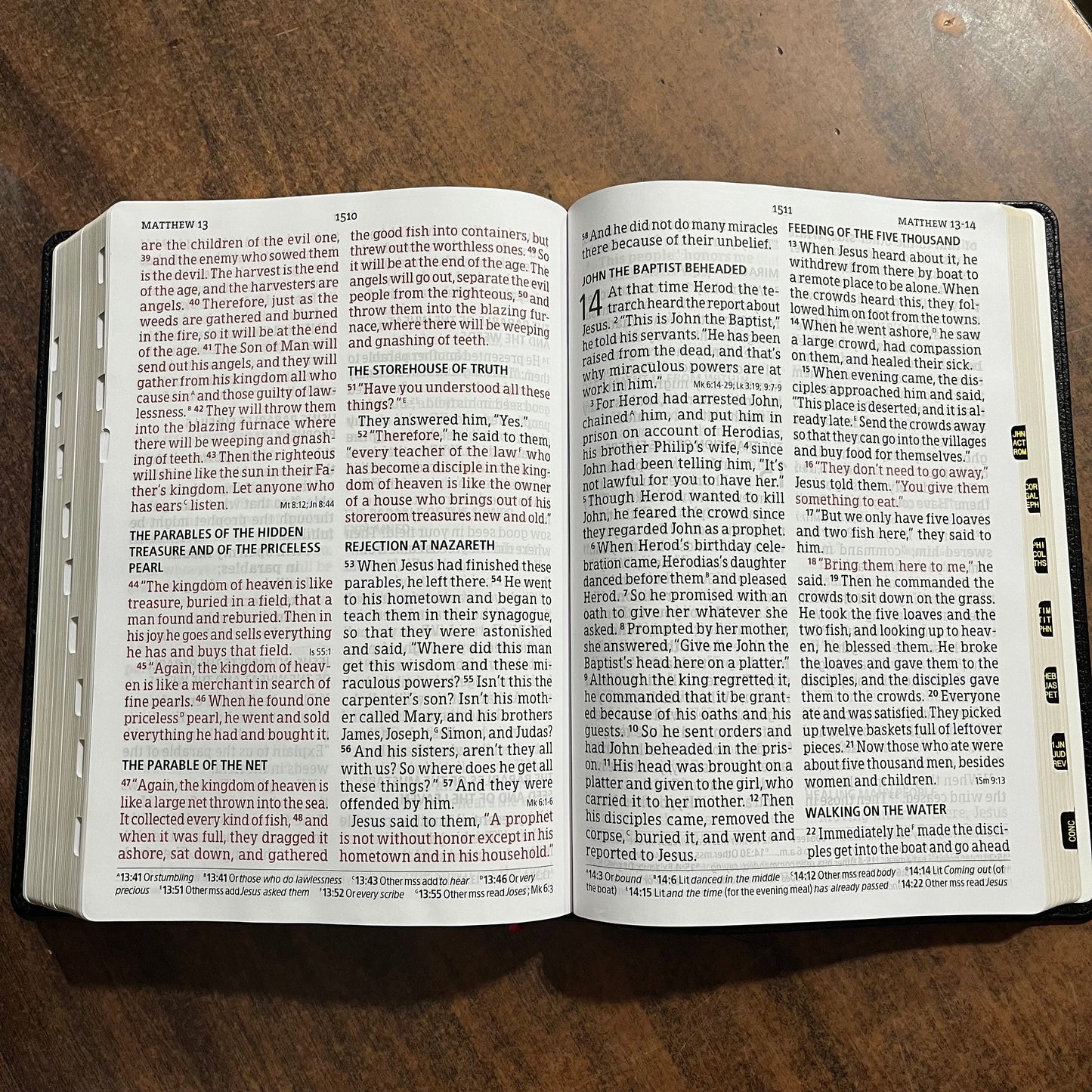 Personalized CSB Super Giant Print Reference Bible Thumb Indexed - Black Genuine Leather, Custom Imprinted with name 9781087782607