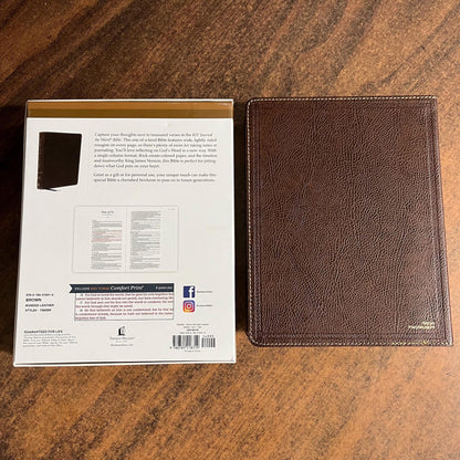 Personalized KJV Journal the Word Bible - Brown Bonded Leather - Custom Imprinted with a name, ISBN 9780785218319