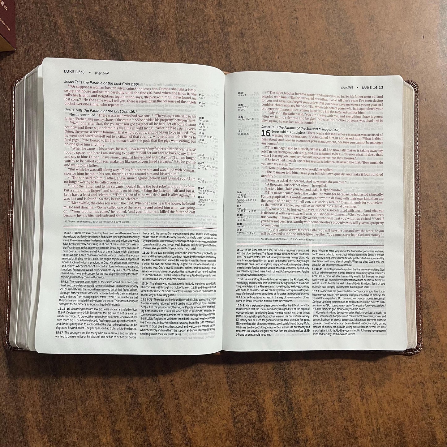 Personalized NIV Life Application Study Bible - Brown LeatherSoft - Custom Imprinted with a name, ISBN 9780310452829